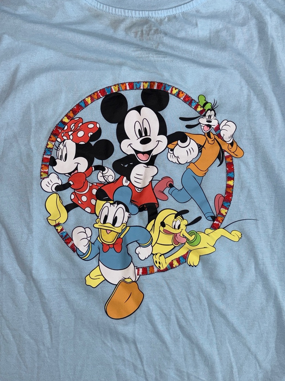 Disney Light Blue Mickey Mouse Graphic Tee